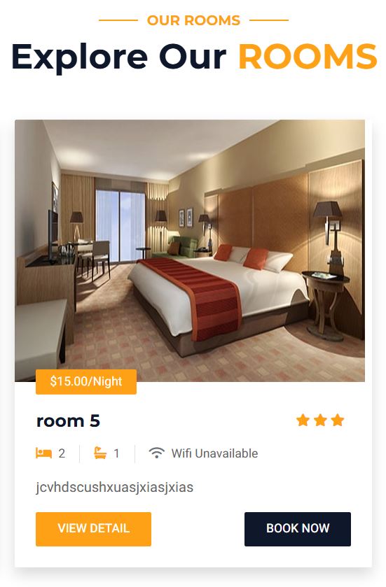 Page Booking Room